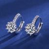Silver Jewelry Women Fashion Cute Tiny Clear Crystal CZ Stud Earrings Gift for Girls Teens Lady Gift
