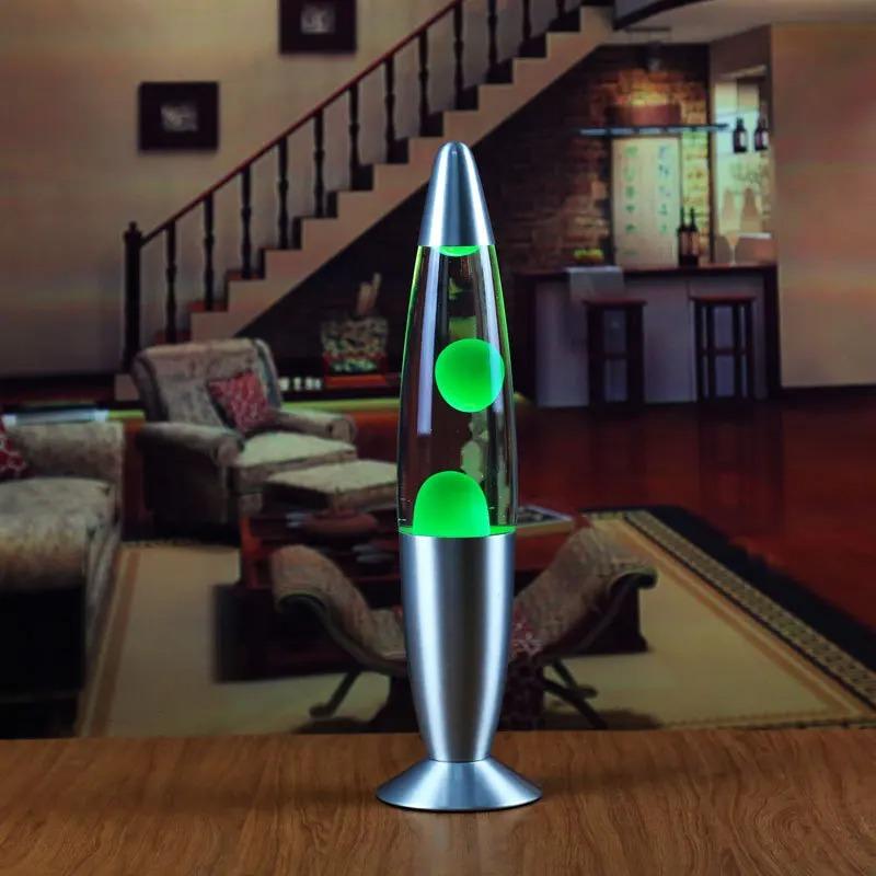 Creative Volcano Lava Lamp Multicolor LED Jellyfish Night Light for Home Living Room Bedroom US Plug Decorative Table Lamp