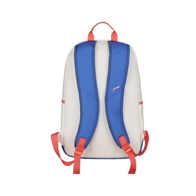 New LiNing Polyester Backpack Unisex White & Blue ABSV313-13