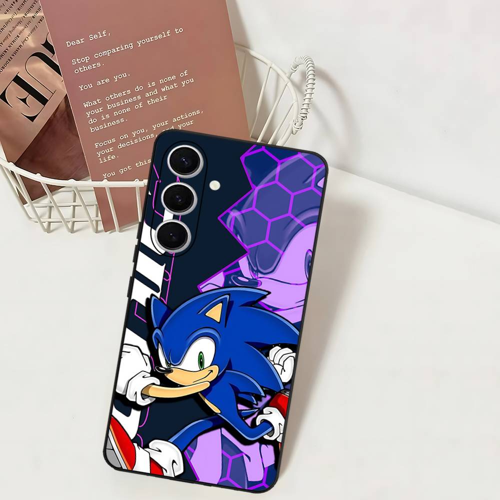 S-SonicS Anime Phone Case For Samsung S 24 Fe 25 Ultra Plus 20 Lite 21 30 22 23 24 22 Ultra 5G Fundas