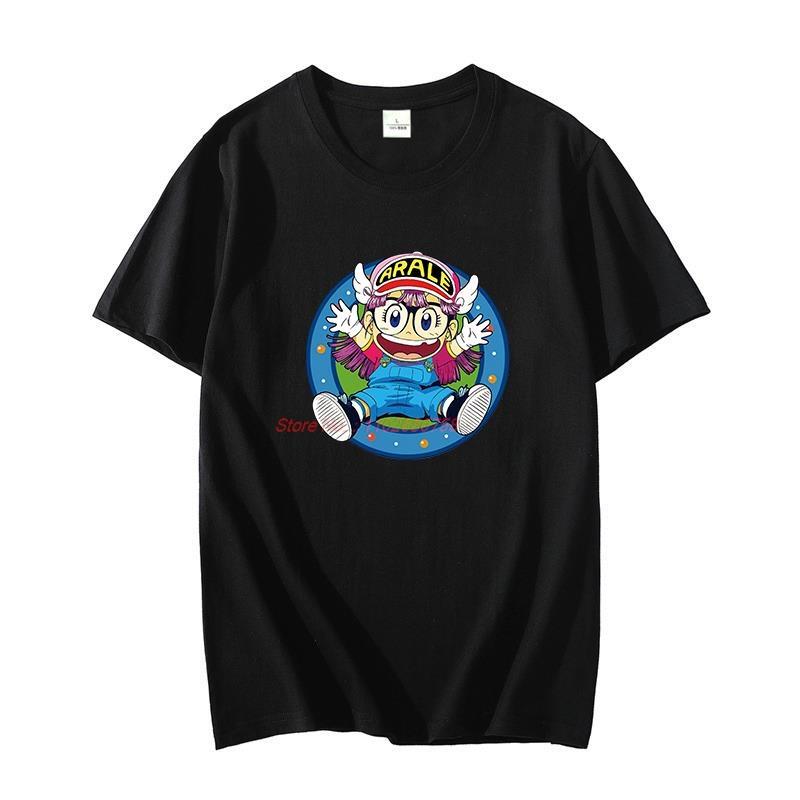 Summer Cotton Tshirt Arale Norimaki Happy Dr Slump Japanese Unisexga Harajuku Graphic T Shirts Short Sleeve Tshirts Unisex Clothing