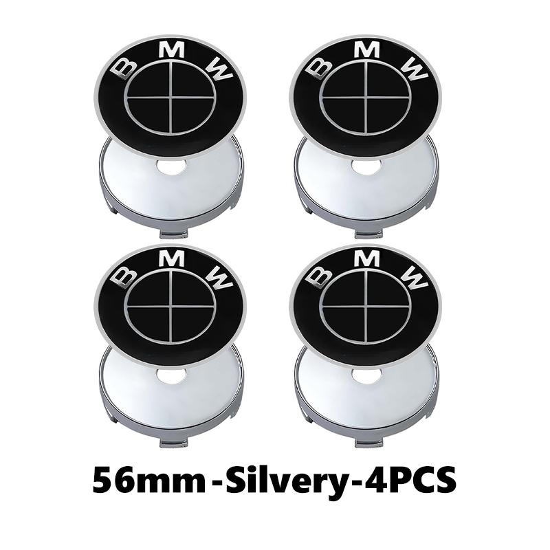 4PCS 56mm Car Badge Wheel Center Cover Stickers Hub Caps Decal For BMW X1 X3 E39 E46 E30 E36 E87 E60 E90 F26 G02 E70 F15 E53 G05