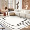 Пушистые мягкие ковры для гостиной, минималистичный ретро прикроватный коврик, большой ковер для декора спальни, противоскользящий ковер, плюшевый напольный коврик для кабинета