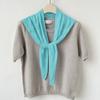South Korea'S Dongdaemun Fashion Triangle Towel, Fart Curtain, Waist Seal, Solid Color, High-Intelligence Knitted Shawl, Thin Outside The Cape
