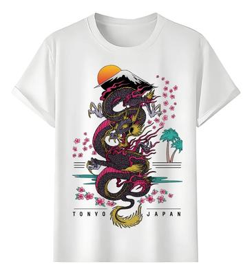 Tshirt Muscle Freaks Dragon Japonés Estilo Tonyo Japan Art