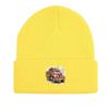 Vintage Pickup Truck Print Knit Cap Beanie, Skull Cap Windproof Fit Trendy Gorro Knitted Hat Beanie