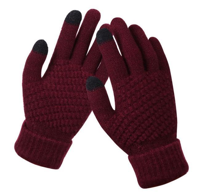 Winter Warm Full Finger Touchscreen Mittens for Women