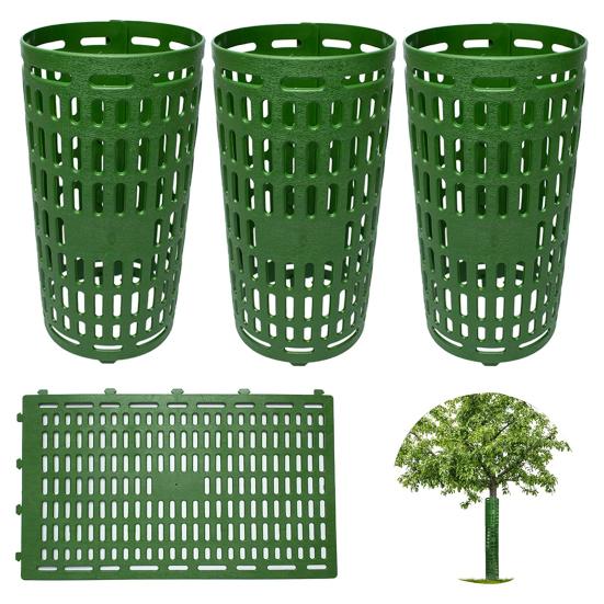Tree Trunk Protector Vent Hole Design Expandable TPR Tree Bark Protector Guard Garden Wrap Green Plant