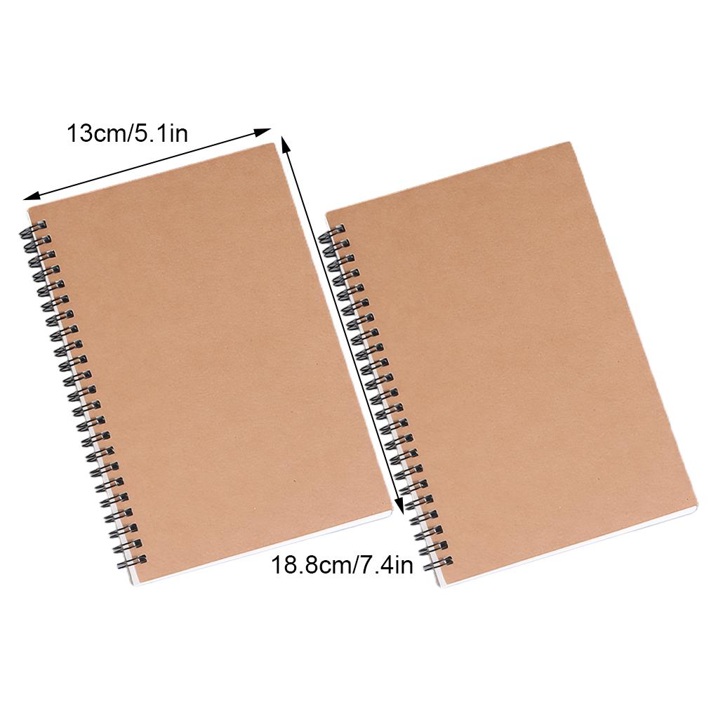 2 шт. Двойная спираль офисные канцелярские принадлежности крафт-бумага альбом для рисования блокнот крафт-бумага