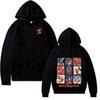 2025 Disney Donald Duck Printed Hoodie New Fashion Men's Women's Black Pullover Sportswear Casual Loose Hooded Pocket
