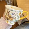Новая ретро керамическая кружка для девочек офисная кружка для воды кофейная кружка сувенир подарок на день рождения кофейная кружка
