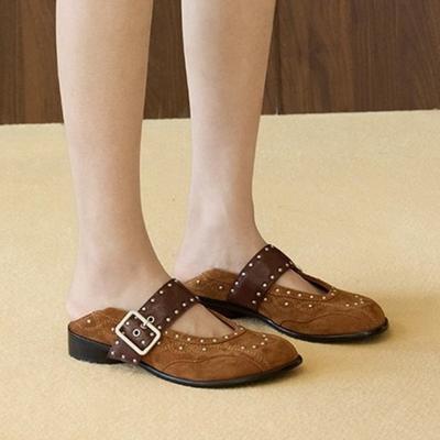 Женские балетки с заклепками, дизайнерские балетки, женские лоферы в панк-стиле с ремешком и пряжкой, балетки, удобные кроссовки, повседневная обувь из мягкой кожи