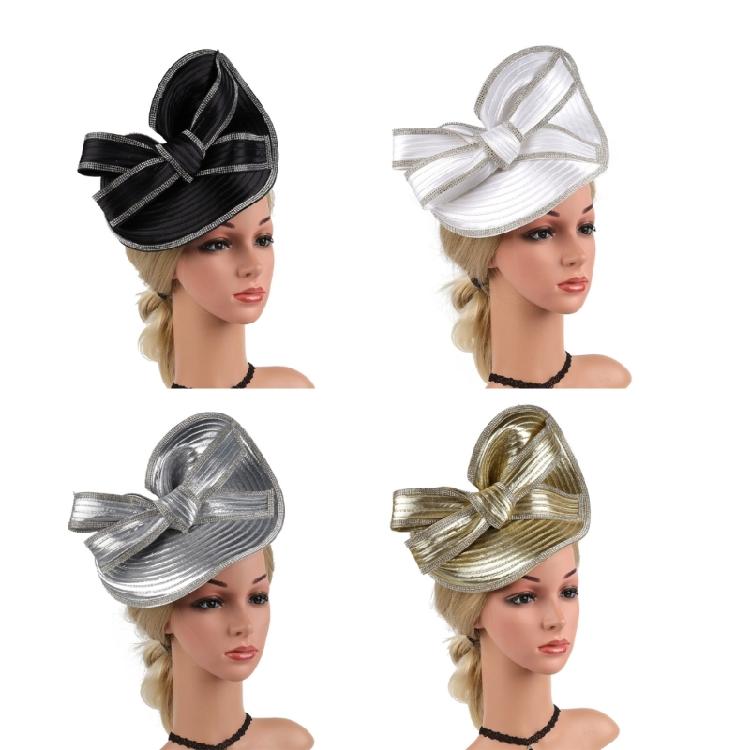 Женский fascinator (шляпка-таблетка) с повязкой на голову для посещения часовен, коктейльных вечеринок и вечерних балов