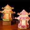 Paper Middle Autumn Festival Lantern 3D Ancient Style Handheld Lantern  Women