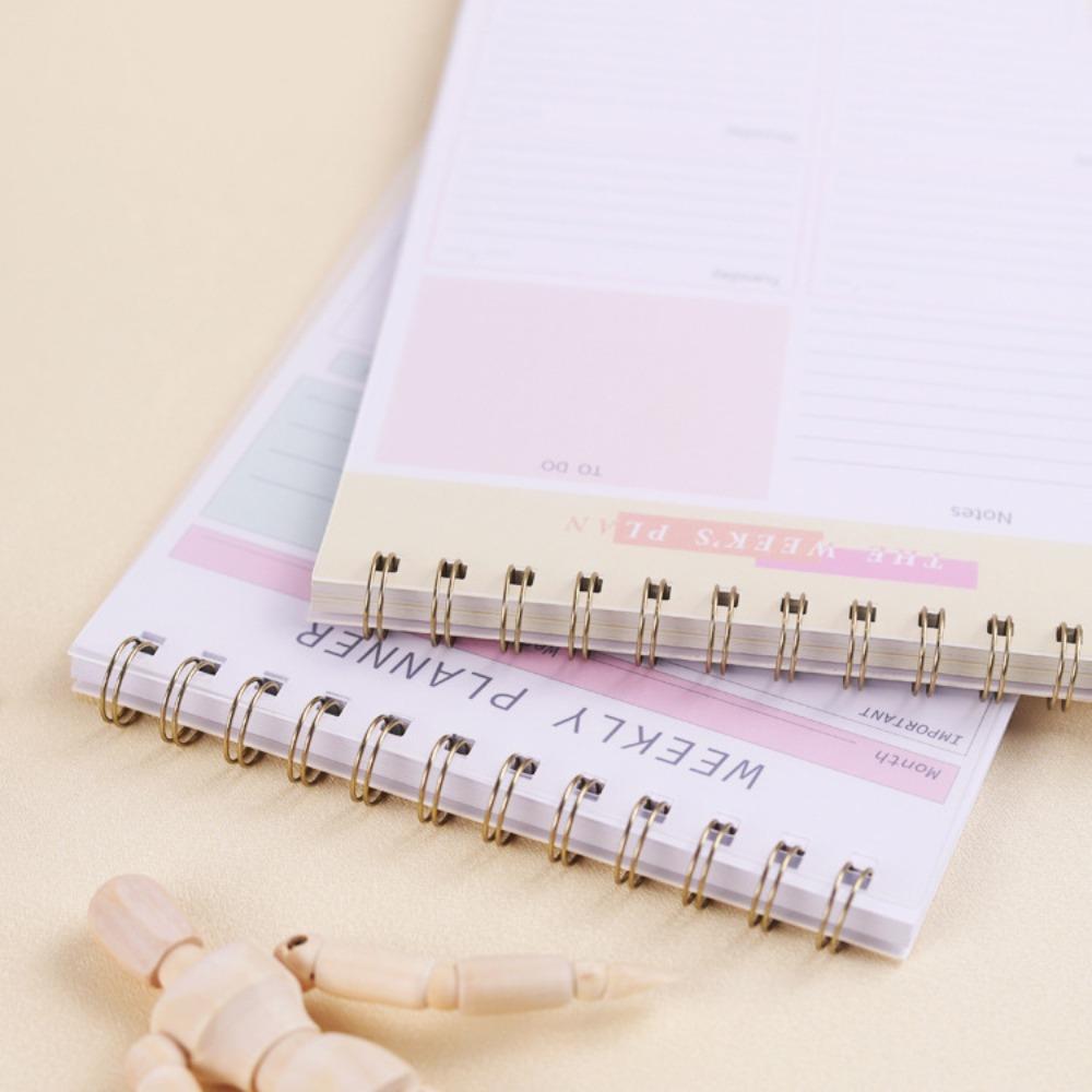 План-книга Книга расписания Канцелярские товары Еженедельник Блокнот Список дел Блокнот Фитнес