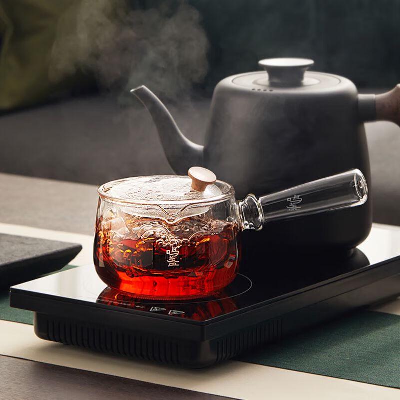 Mingzhan Glass Side-Handle Tea Pot