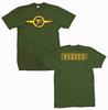 Новая аутентичная футболка Pixies Gold Lightning Army Logo с зеленым легким рукавом, унисекс