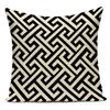 Черно-белый простой геометрический полосатый декоративный чехол на подушку из полиэстера для дивана, домашний декор, наволочка для подушки в гостиную