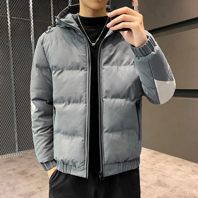 Мужское осенне-зимнее пальто, новая одежда с хлопковой подкладкой, корейская версия, модный бренд, утолщенная повседневная одежда с хлопковой подкладкой, короткие куртки с хлопковой подкладкой