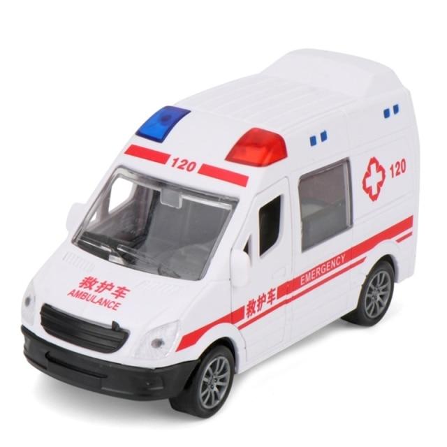 Little Toy Toy Inertia Car Boy Toy Firefighting Ambulance Car Model
