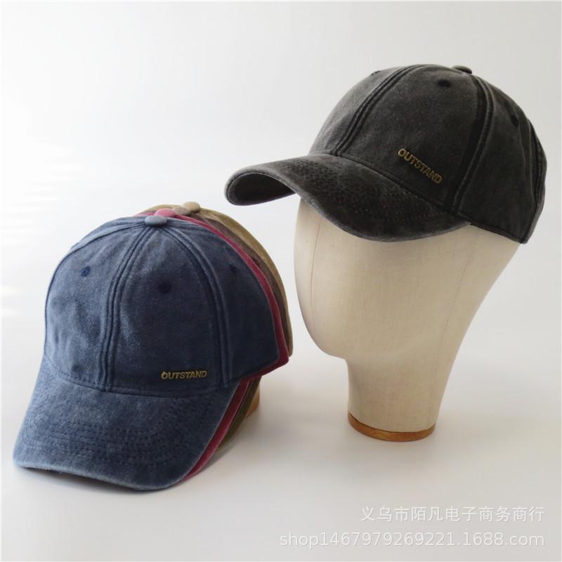 New old baseball cap women's four seasons denim washed baseball cap casual versatile cap men's trend