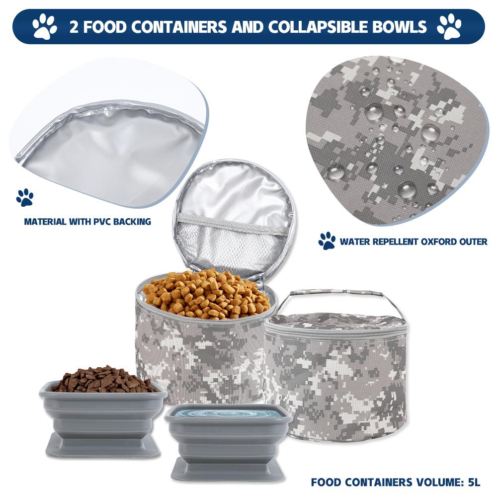 Комплекты снаряжения для активного отдыха с домашними животными, набор рюкзаков для путешествий с собаками, рюкзак с закусками для собак, набор для выезда на выходные с собаками и кошками, сертифицировано авиакомпанией