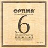 OPTIMA Guitar Strings No. 6. SCMT Special Silver Natural Carbon Medium Set