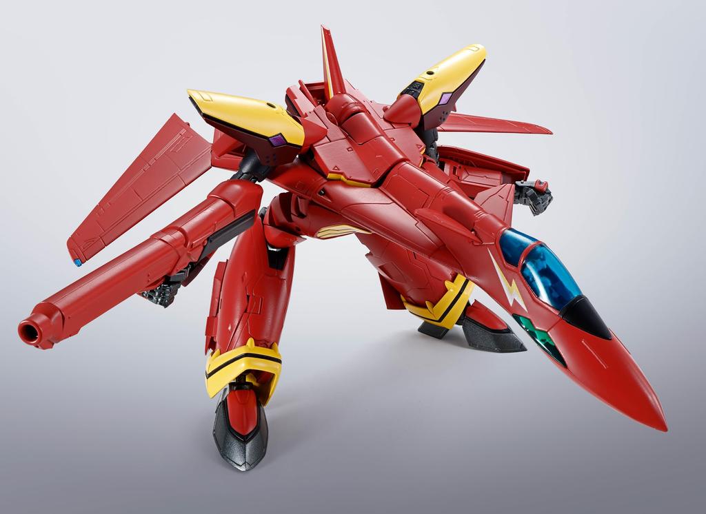 TAMASHII NATIONS R Macross 7 Kai Fire Valkyrie 150mm Painted Movable Figure HI-METAL VF-19 Approx. PVC&ABS&Diecast