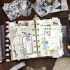 DIY Ретро Ваcи Лента Серия 'Переправа через реку': Смешанный набор для журналов, коллажей и стикеров