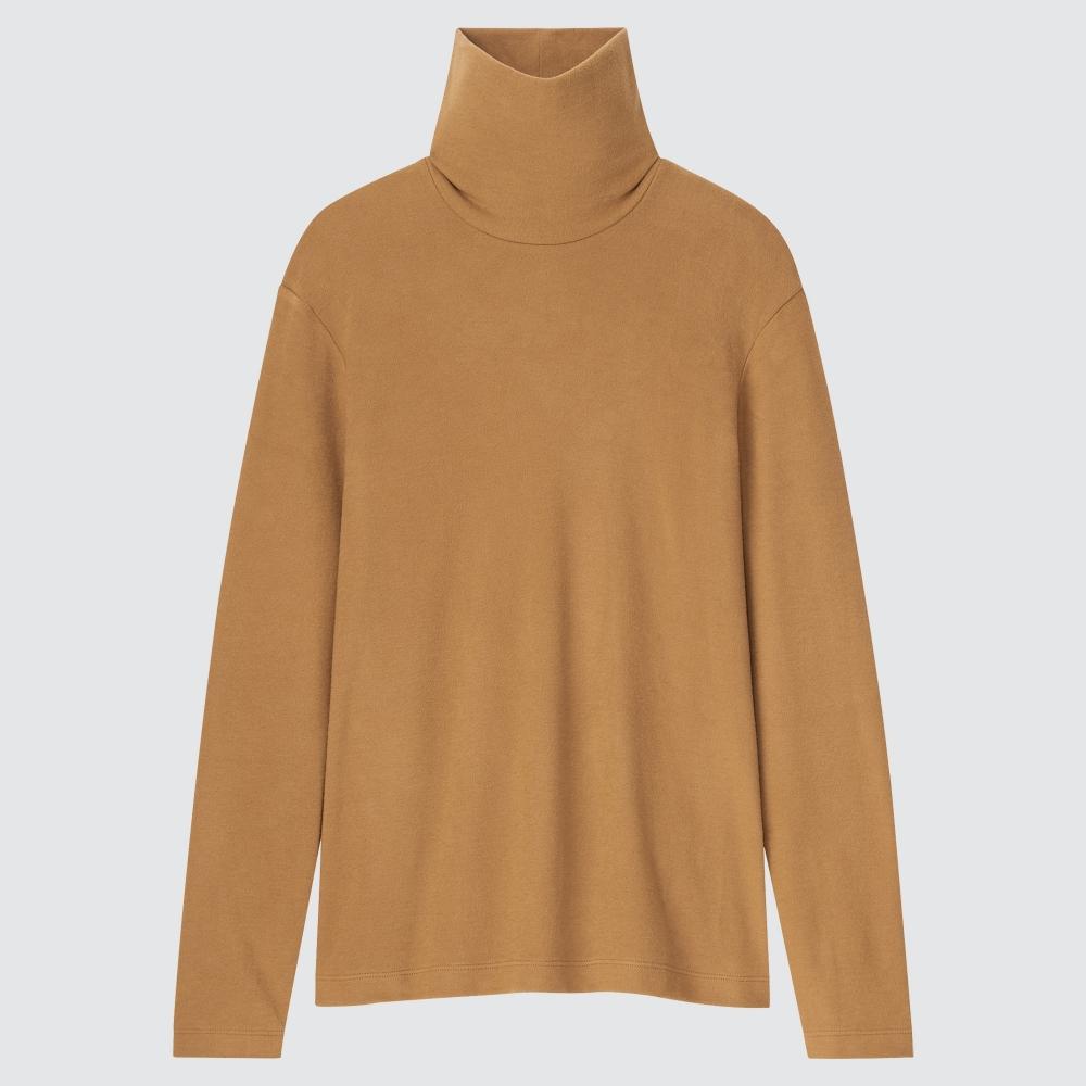 Uniqlo Футболка-водолазка с длинным рукавом из флиса Japan HeaTTech 