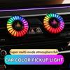 1PC 256Colors Option App Control Car Music Rhythm Lamp Air Freshener RGB LED Strip Sound Control Car Interior Music Light with Aroma