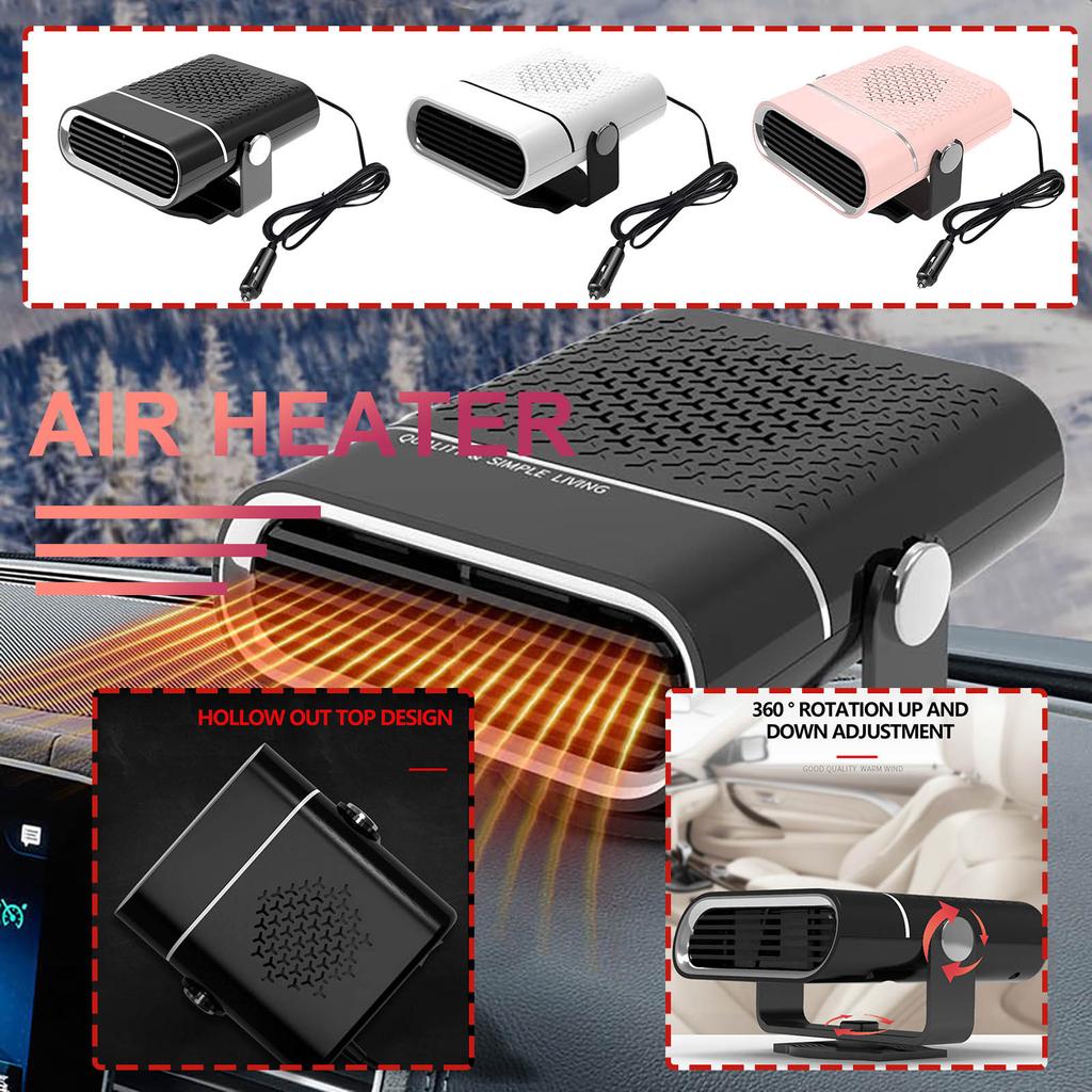 Автомобильный обогреватель, обогреватель с быстрым нагревом и размораживанием, вентилятор быстрого нагрева и охлаждения 2 в 1, розетка для прикуривателя, автомобильный вентилятор лобового стекла 24 В