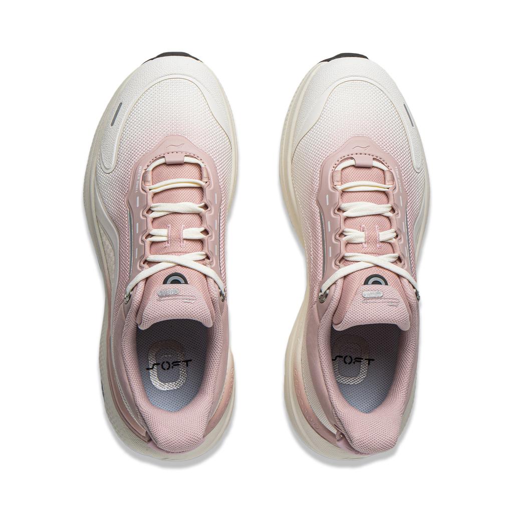Li Ning SOFT PLUS 2 Амортизация Скользкая Устойчивость к истиранию Увеличивающие рост Низкие Повседневная Обувь Женская AGLW014-4