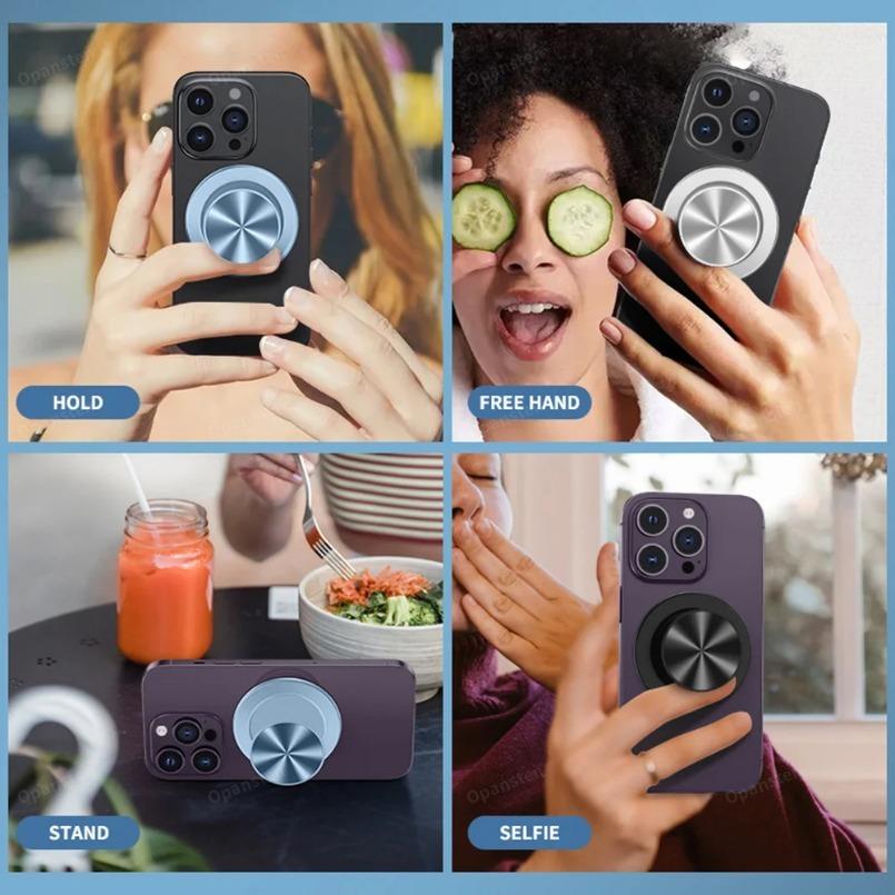 52 Магнитный Складной Магнитный Держатель-Сокет для Мобильного Телефона Карман для Magsafe iPhone Samsung Безопасное Кольцо для Пальца Расширяющаяся Подставка