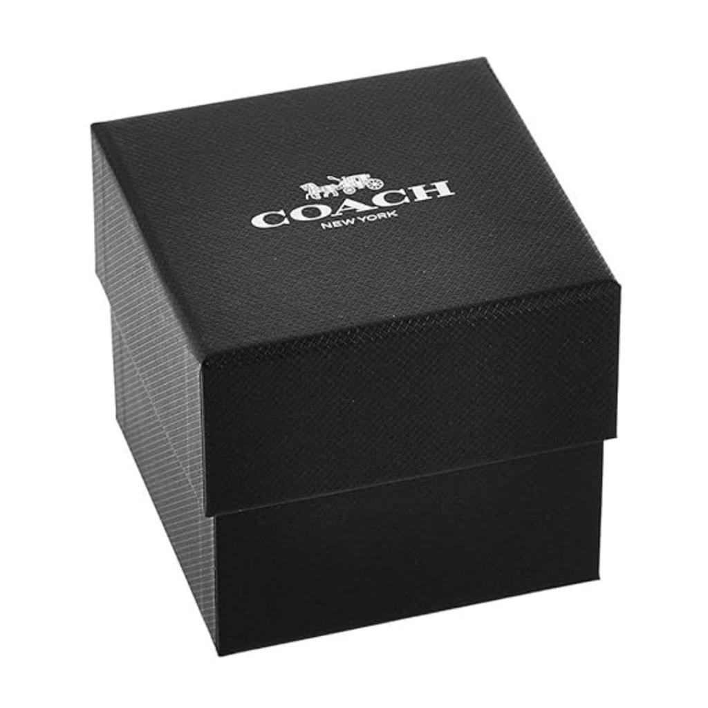 Coach Perry 36mm Black IP Case Mesh Bracelet Black Sunray Dial &