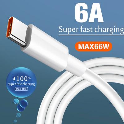 6A 66W Быстрый USB-кабель типа C Кабель для быстрой зарядки Кабель для передачи данных Зарядное устройство USB-кабель c для Samsung s21 s20 A51 xiaomi mi 10 redmi note 9s 8t