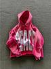 Мода Harajuku Trend Hoodie Retro Alphabet Embroidered Hoodie Men Y2k Goth Coat Casual Loose Sweatshirt Hoodies