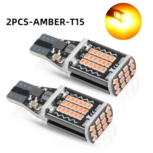 2 шт. T15 W16W 921 912 T16 902 светодиодные лампы высокой мощности супер яркие замена для автомобильного фонаря заднего хода белый Canbus