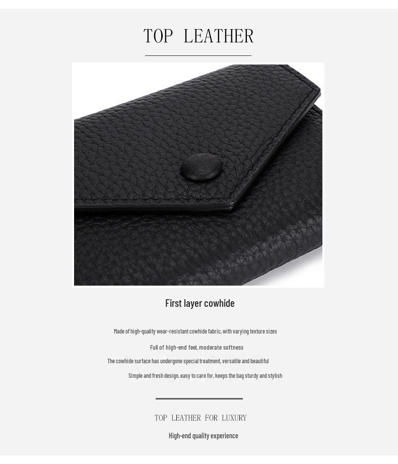 Женский компактный кошелек в японском стиле, милый, из мягкой коровьей кожи, простой складной конверт, монетница