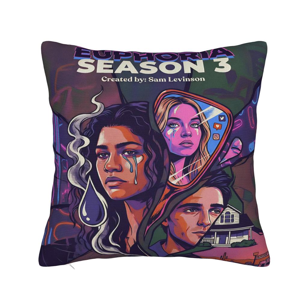 Decorative Pillowcase Euphorias Season Accessories Bed Pillow Case Cover Zipper Multi Size