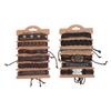 12pcs PU Leather Bracelet Set Multi Layers PU Leather Bracelet Set PU Leather Wrap Bracelets for Men Women