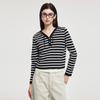 FivePlus Women's Striped Hooded Knit Cardigan