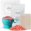 Набор для самостоятельной депиляции твердым воском Allong Self Hard Waxing Kit, набор нагревательных чашек для всех зон, 100 г, 1 набор