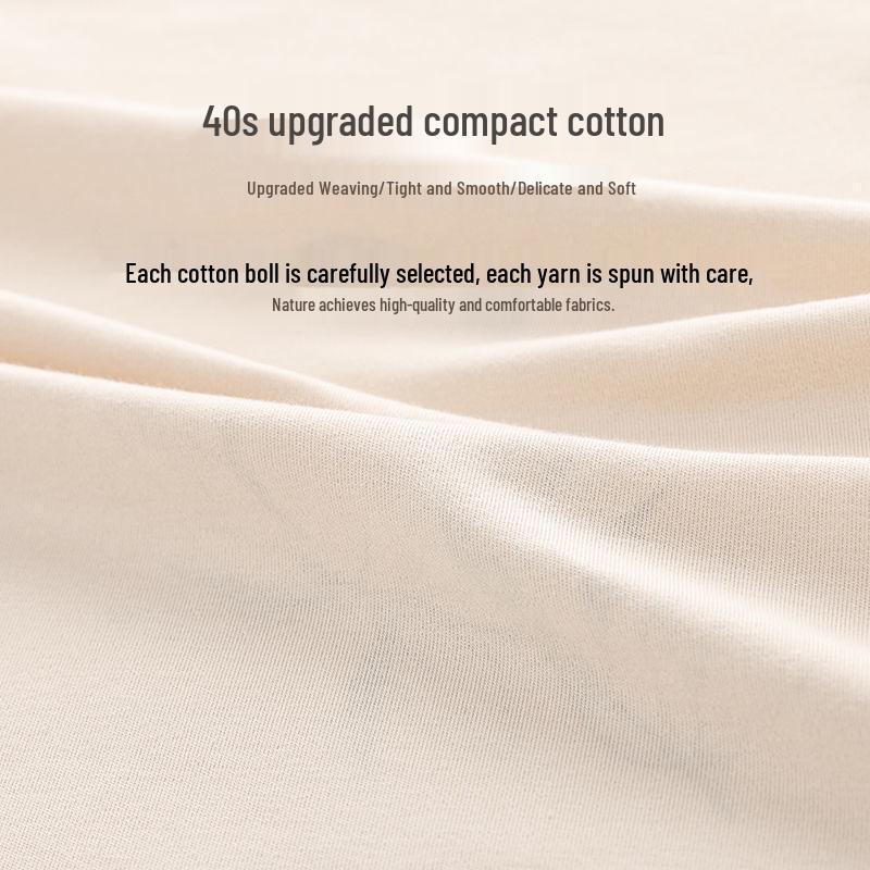 Женский комплект пижамы большого размера из хлопка - Кардиган с длинным рукавом, Двухпредметный, Идеально подходит для осени/весны