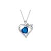 Necklace "Original Design" Rose Lover - Blue, Temperament, Niche and Versatile, Ins Style, High-looking, Romantic Heart-beating ZJYXL-HJ-156