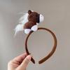 Cartoon New Year Headband Pony Plush Horse Headband Cute Headpiece  Children