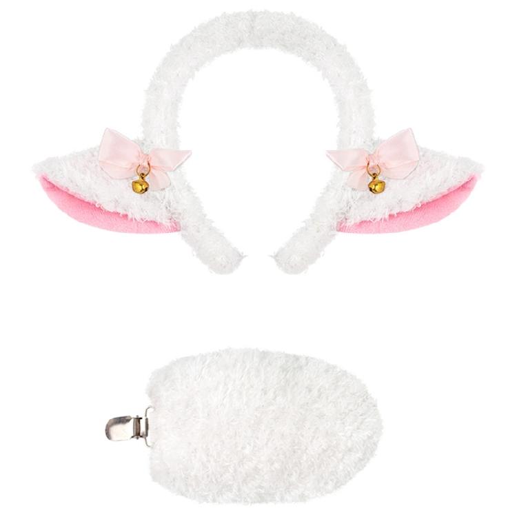 Halloween Sheep Cosplay Accessories Sheep Headband Sheep Tail Skirt for Children Women Halloween Lamb Role Play Outfit