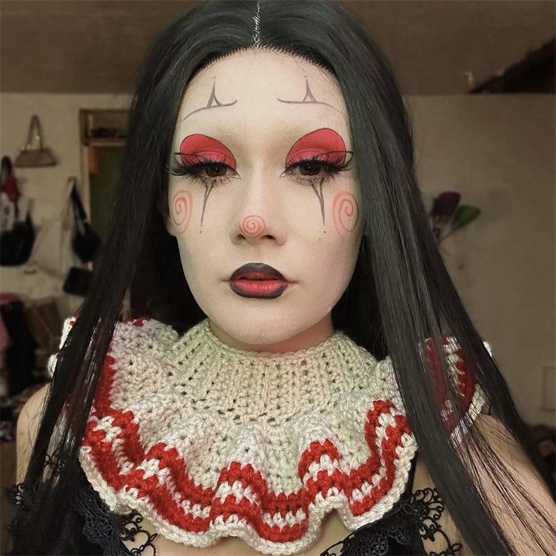 New Crocheted Horn Ski Mask with Unique Personality and Funny Balaclava