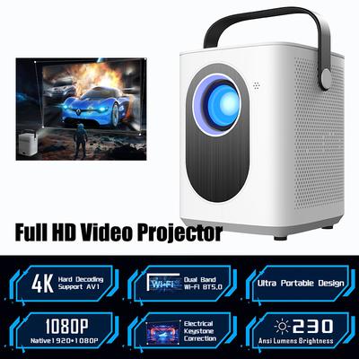 Проектор T3 4k Android 11 Wifi 230ansi 1080p 1920*1080p Домашний кинотеатр Открытый портативный смарт-проектор с электрическим фокусом