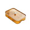 6 Compartment Divided Serving Bowls Appetizer Tray Modern with Lid Snack Plate Dried Fruit for